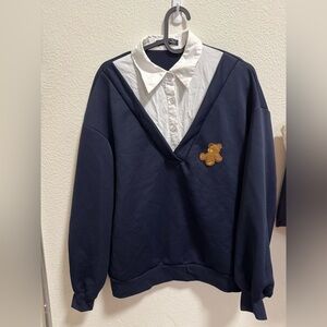 Two in one teddy bear sweatshirt